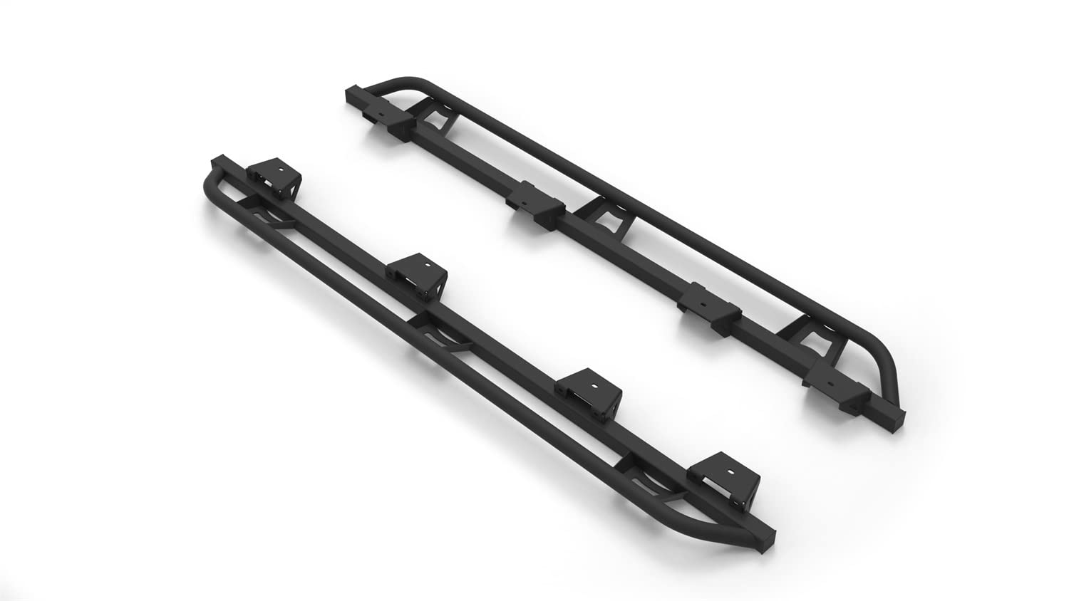 N-Fab Trail Sliders For Jeep Gladiator Jt | Cab Length, Heavy Duty 2' Tubing, Textured Black | Tsj194-Tx | Fits 2020-2024 Jeep Gladiator (Jt) 4 Door All Beds, Srw Gas