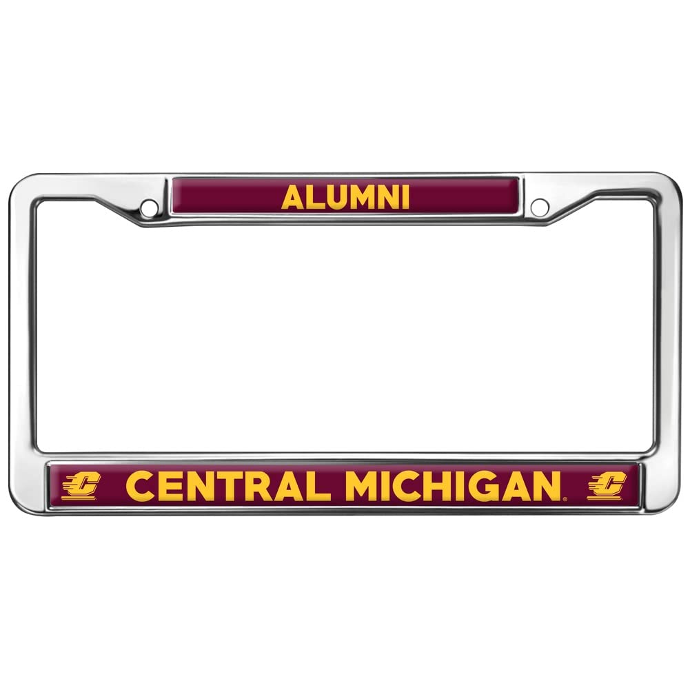Central Michigan University Alumni Logo Full Size Standard License Plate Metal Frame