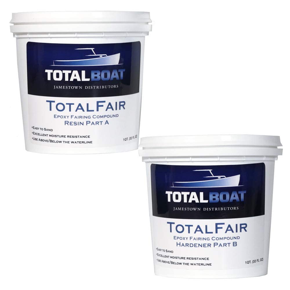 Totalboat-409336 Totalfair Marine Epoxy Fairing Compound For Fiberglass, Wood, Aluminum And Steel (2 Quart Kit)