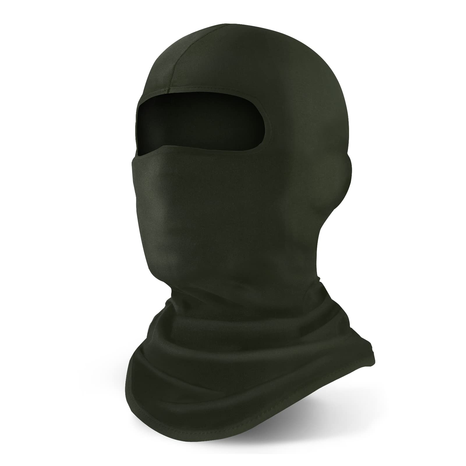 Yeslife Army Green Ski Mask, Balaclava Face Mask For Men And Women - Skiing, Snowboarding, Motorcycle, Uv Protection & Wind Prot
