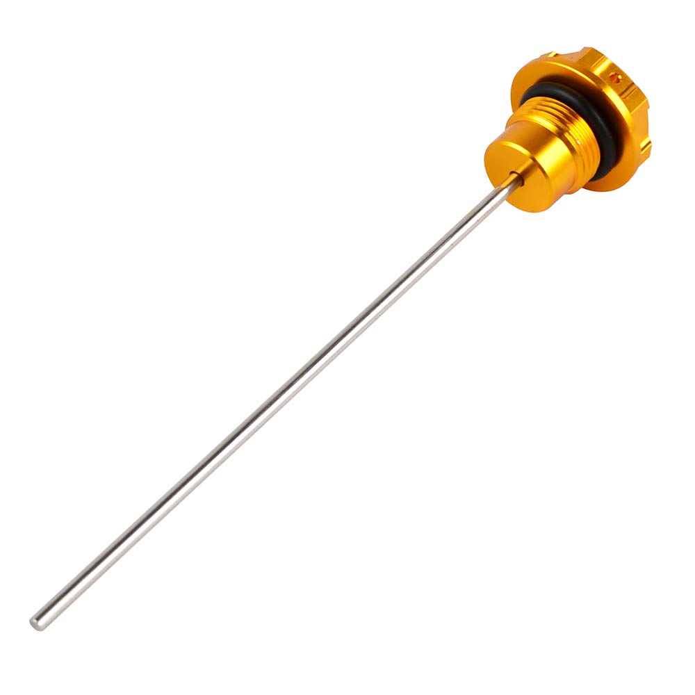 Nicecnc Gold Engine Oil Dispstick Stick Plug Level Gauge Compatible With Suzuki Drz400 Drz400E Drz400S Drz400Sm 2000-2022
