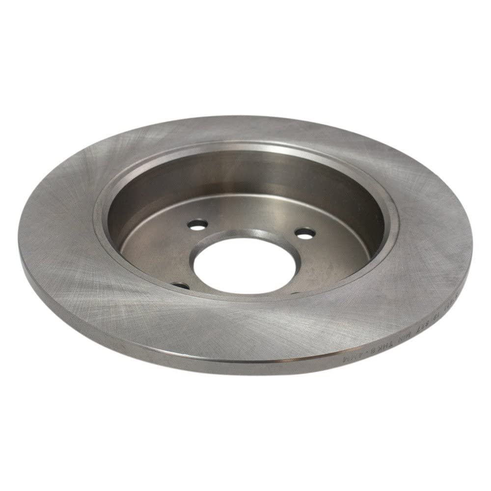 Trq Rear Brake Rotors Set Solid Compatible With 2012-2022 Hyundai Accent 2012-2023 Kia Rio