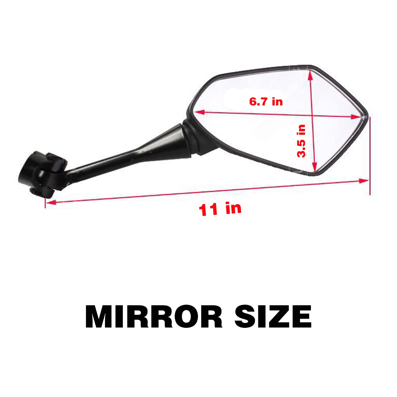Mamiko Motorcycle Rear View Mirrors Compatible with CBR300R CBR500R CBR600 F4 F4I CBR600RR CBR1000RR CBR900 CBR919 CBR929 CBR954