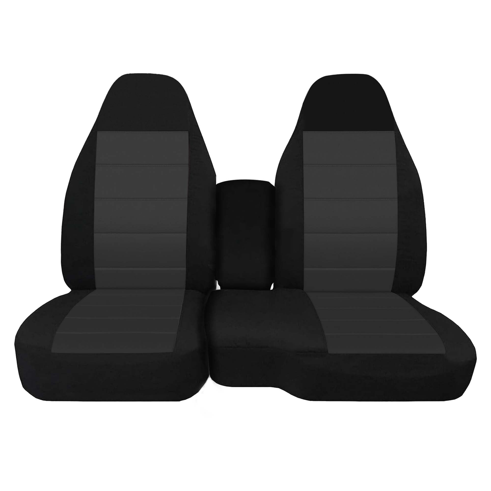 FIOQE Front 60/40 Split Bench Seat Covers with Console Armrest Truck Seat Cover, Compatible with Chevy Colorado/GMC Canyon 2004 
