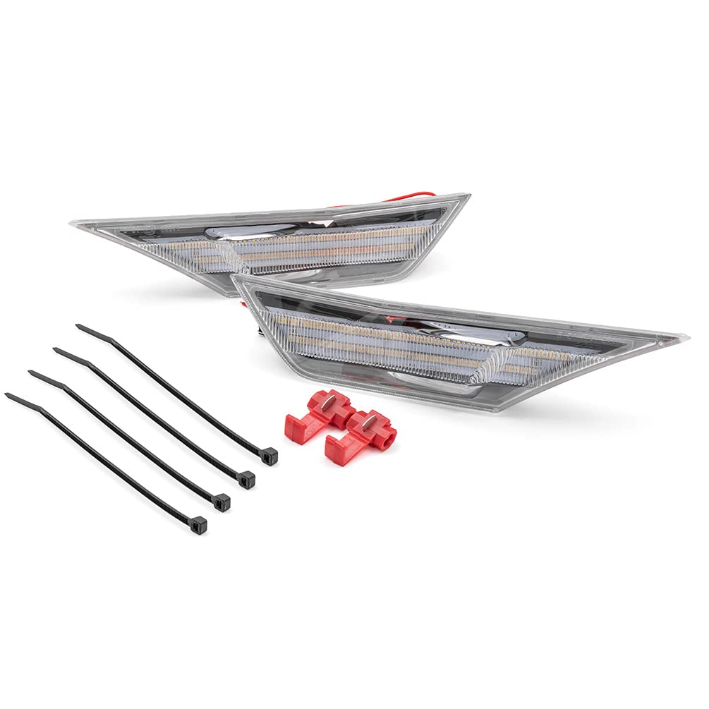 Njsbyl 10Th Gen Civic Led Side Marker Lights For 2016-2021 H.Onda Civic Sedan Coupe Hatchback Switchback Amber/White Led Turn Si