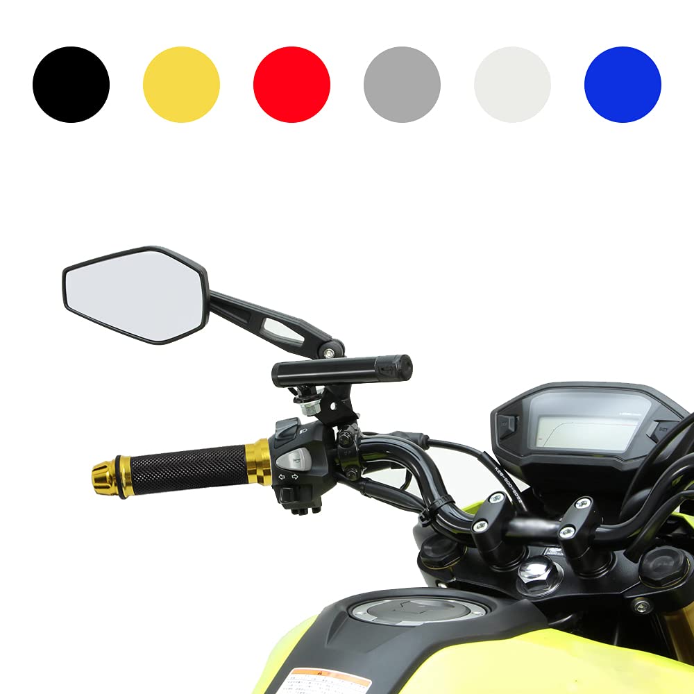 DREAMIZER 7/8'' 22mm Motorcycle Handle Grip Universal Dirt Pit Bike Motocross Rubber Gel Hand Grips Brake Hands - Gold