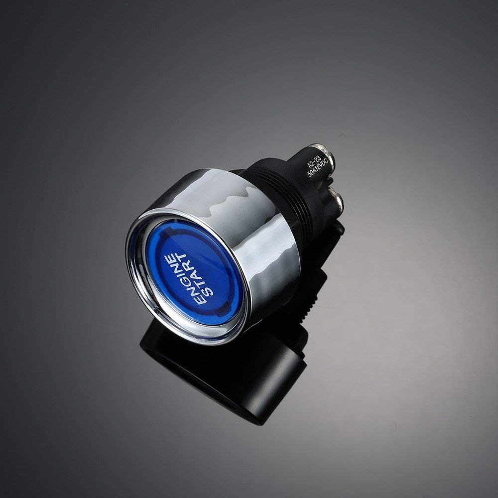 Start Switch 12V Dc 50A Blue Car Start Engine Button Stater