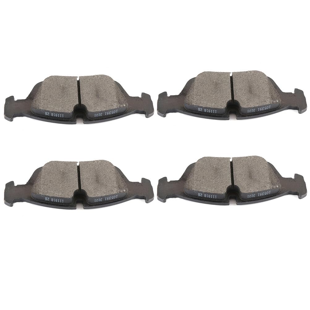 Automuto 4Pcs Front Semi-Metallic Disc Brake Pads Set D781 For Bmw 318I 318Is 318Ti 320I 323Ci 323I 323Is 325Ci 325I 325Is 325Xi