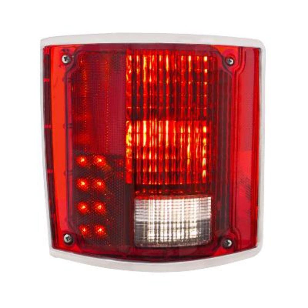 United Pacific Left Hand Sequential Led Tail Lamp With Trim 1973-87 Chevy And Gm Truck