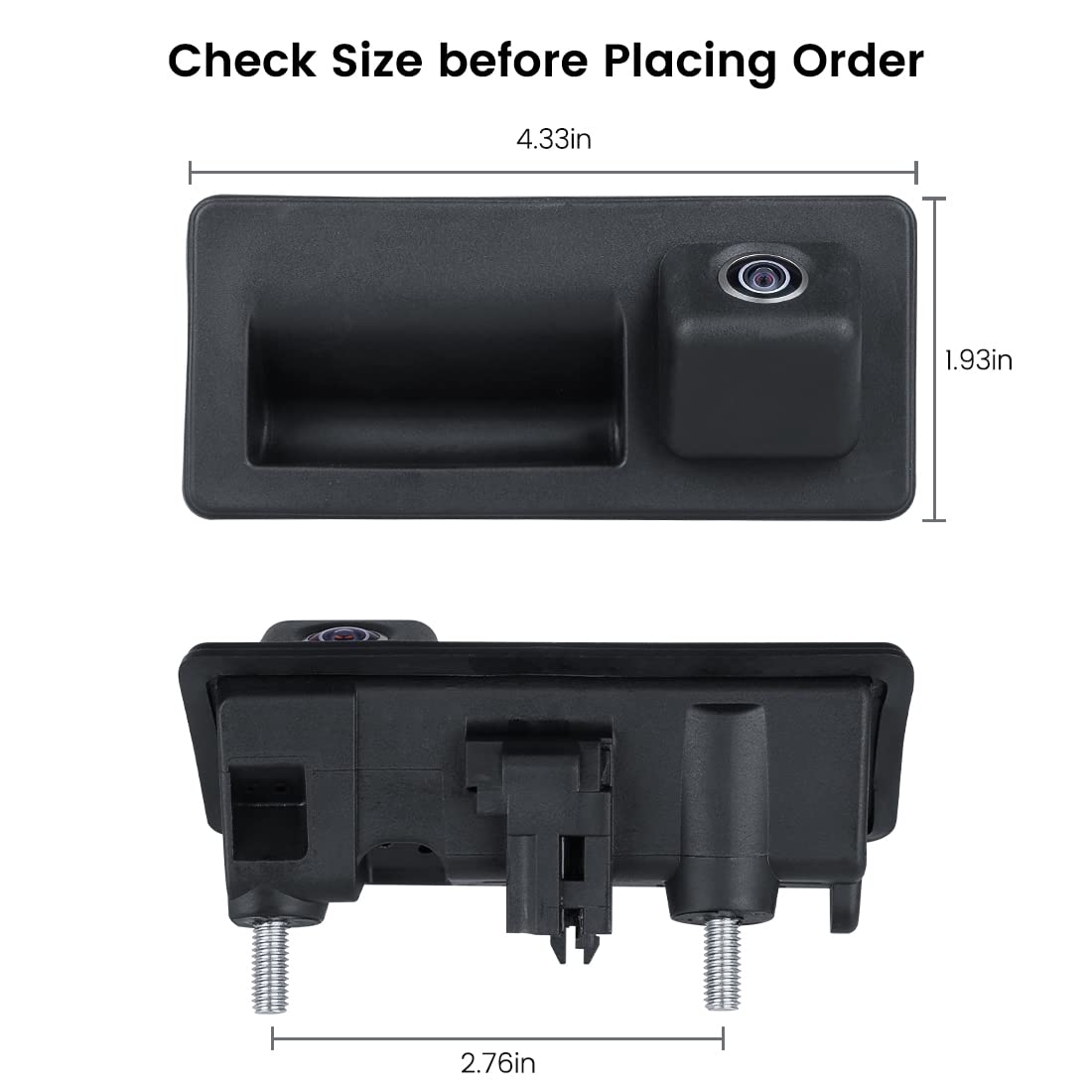 Hd 720P Vehicle Backup Camera For Audi A4L A5 A3 Q3 Q5 Rs6 For Vw Passat Tiguan Jetta Sharan Touareg Lavida Skoda, Car Rear View