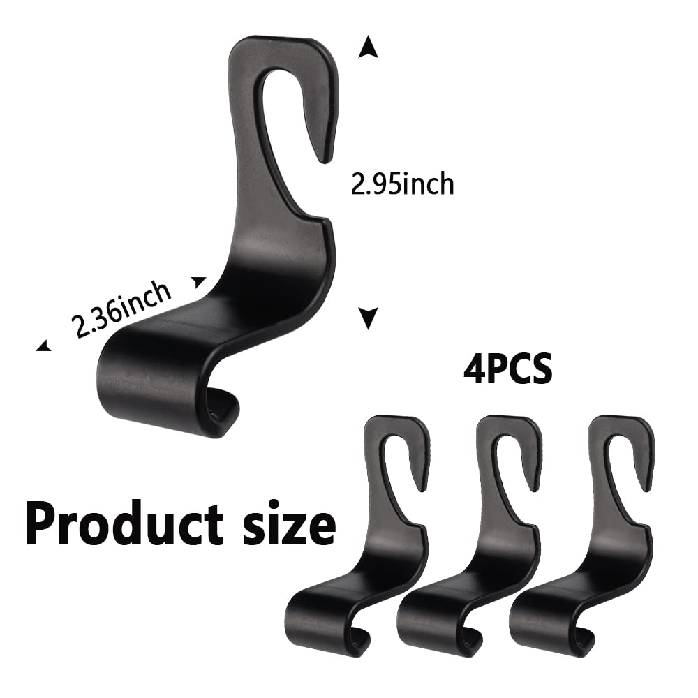 NHHC Car Accessories Muilty-Purpose Car Seat Headrest Hook,Universal Car Organizers and Storage for Handbags,Backpacks,Umbrellas