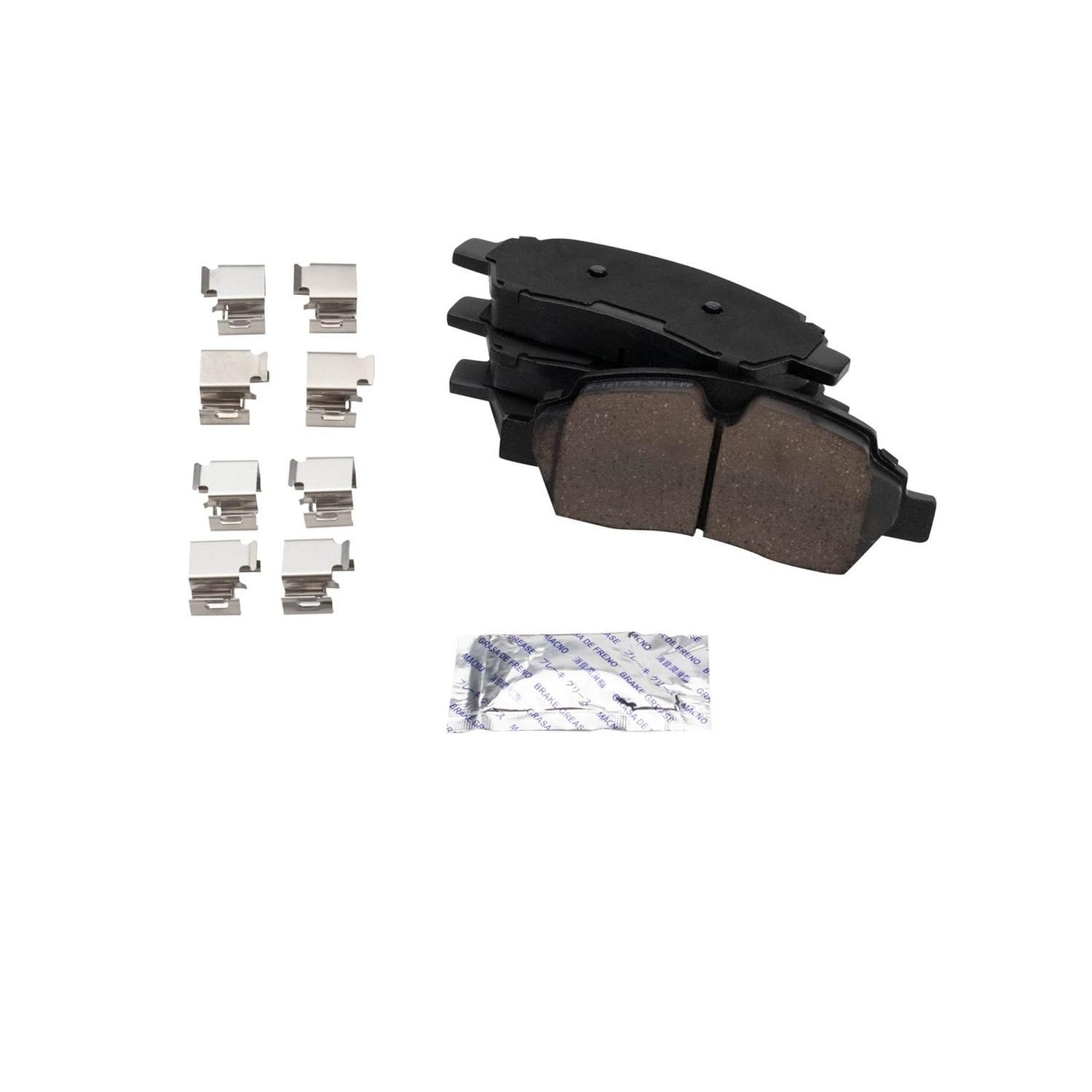 TRQ Rear Brake Pad & Rotor Kit Brake Pads Brake Rotor Ceramic Compatible with 2015-2019 Ford Transit-150 Transit-250