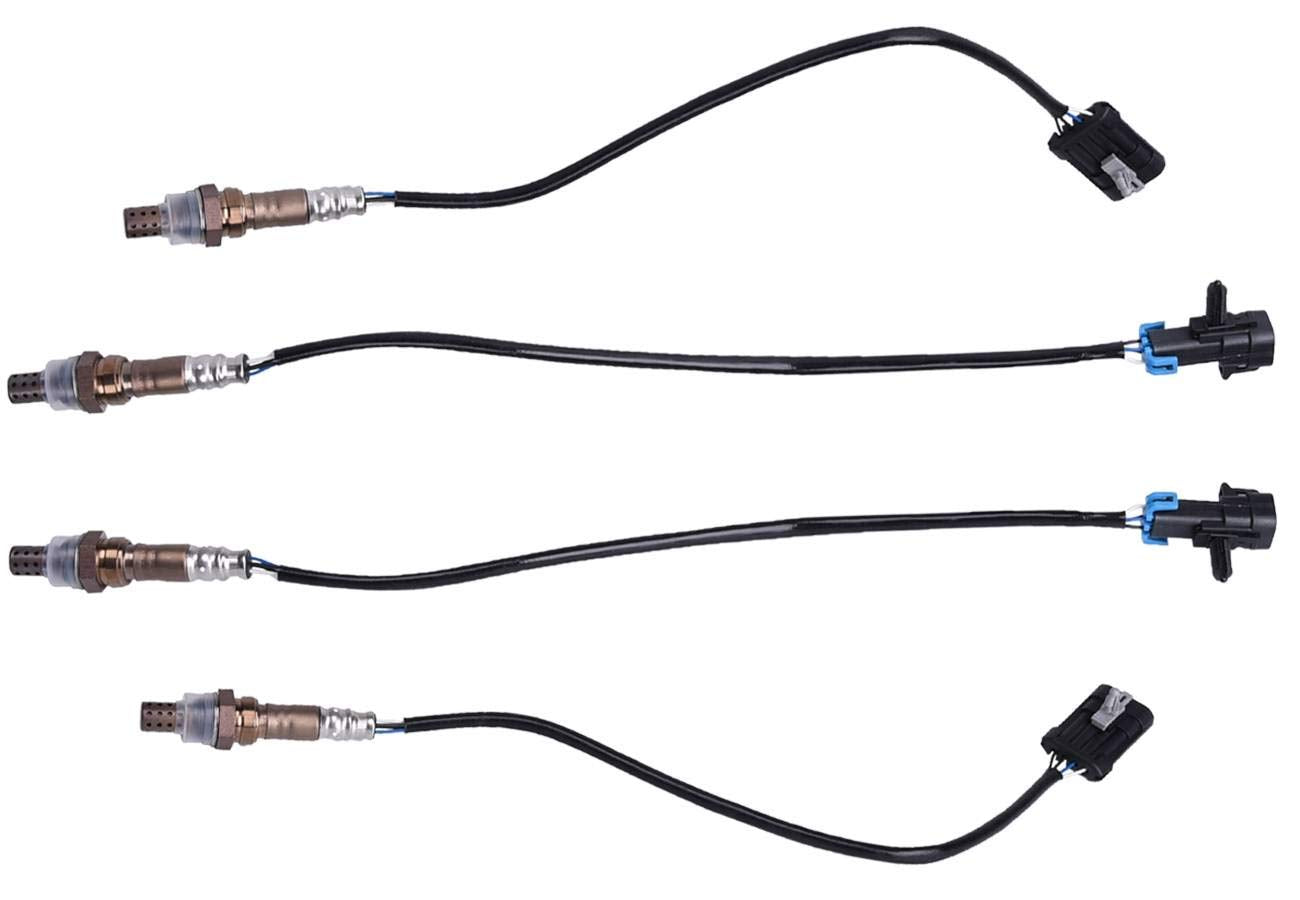 Bapmic Upstream Downstream Oxygen O2 Sensor 96 97 98 Chevrolet Silverado 1500 9617178, 234-4012, SG454 SG236, 13474, 234-4018 for 17 pan Bolts 4l80e Transmission (Set of 4)
