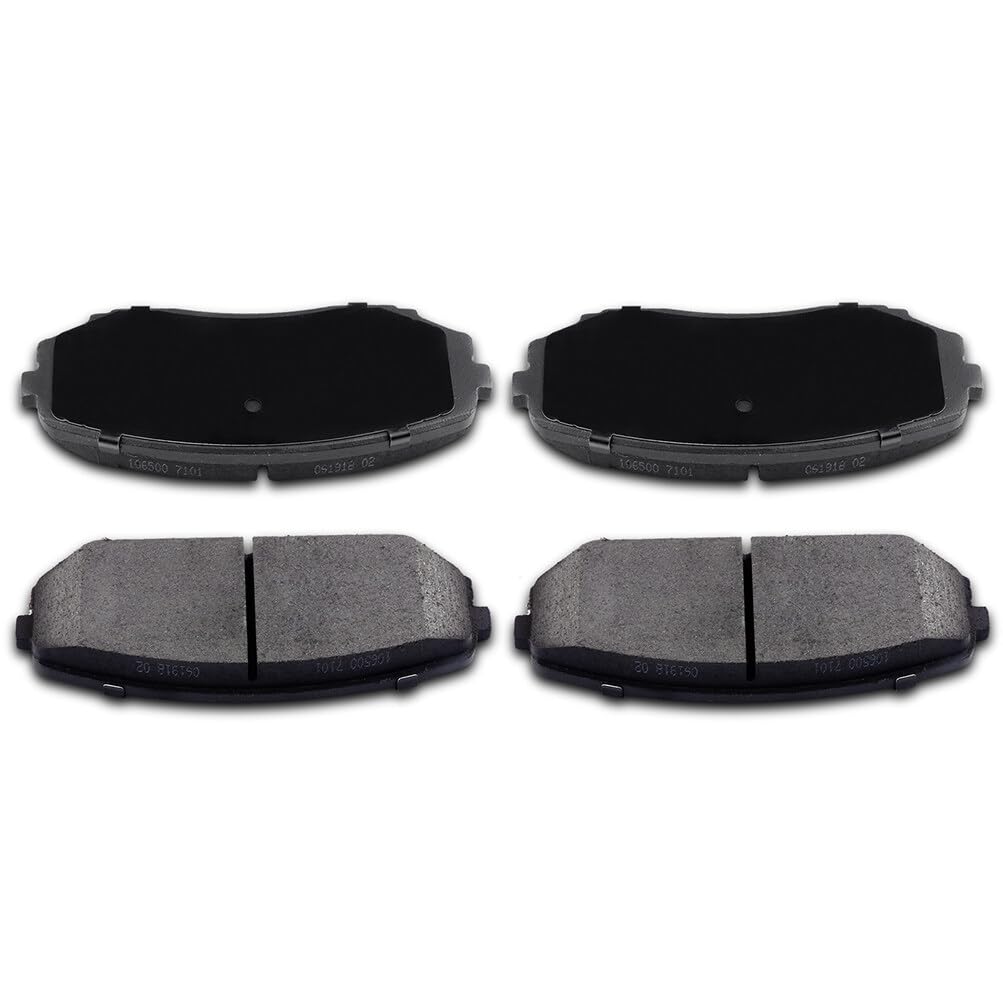 Cciuyu D1258 Front Ceramic Disc Brake Pads Kit - Multifit Solution For Ford Edge (2007-2015), Lincoln Mkx (2007-2015), Mazda Cx-
