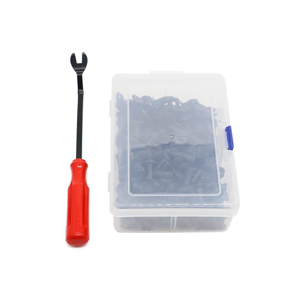 Motoparty 120Pcs Atv Utv Nylon Fender Clips Replace For Polaris Atv Honda Rincon Kawasaki Teryx, Push Retainer Fasteners Rivets With Remover