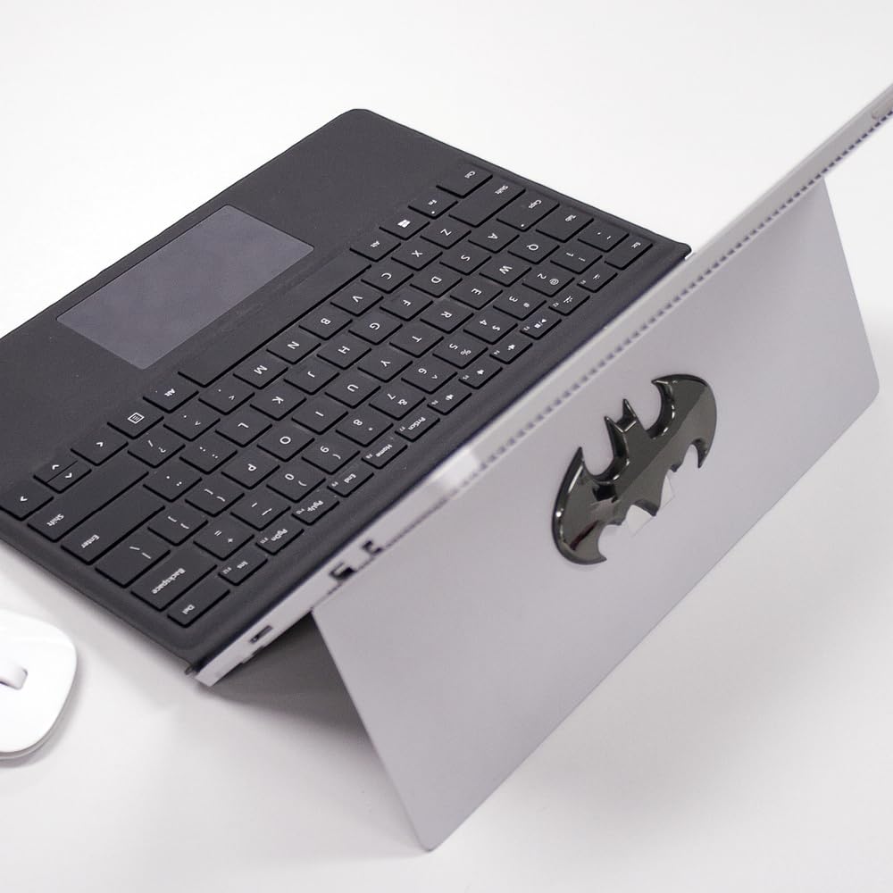 Fan Emblems Batman 3D Car Badge - 1989 Batwing Logo (Black Chrome: 3.8 X 1.8 X 0.2 Inches)