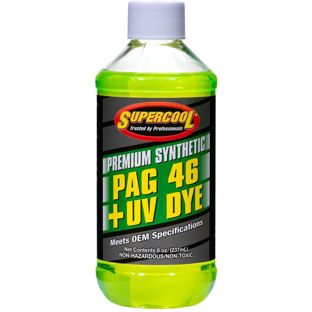 TSI Supercool A/C Comp Lube, UV Dye, 8 Oz, Flsh PNT 442 F, red/Yellow Tint (P468D)