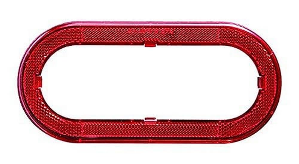 OPTRONICS A78RXBP Red 6'' Oval Flange Cover, 1 Count (Pack of 1)