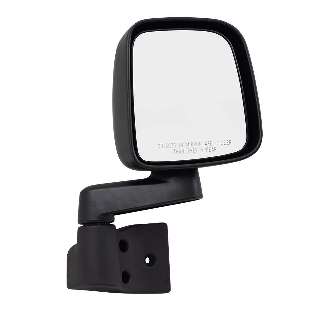 Driver And Passenger Manual Side View Mirrors Textured Replacement For 55395061Ad 55395060Ad