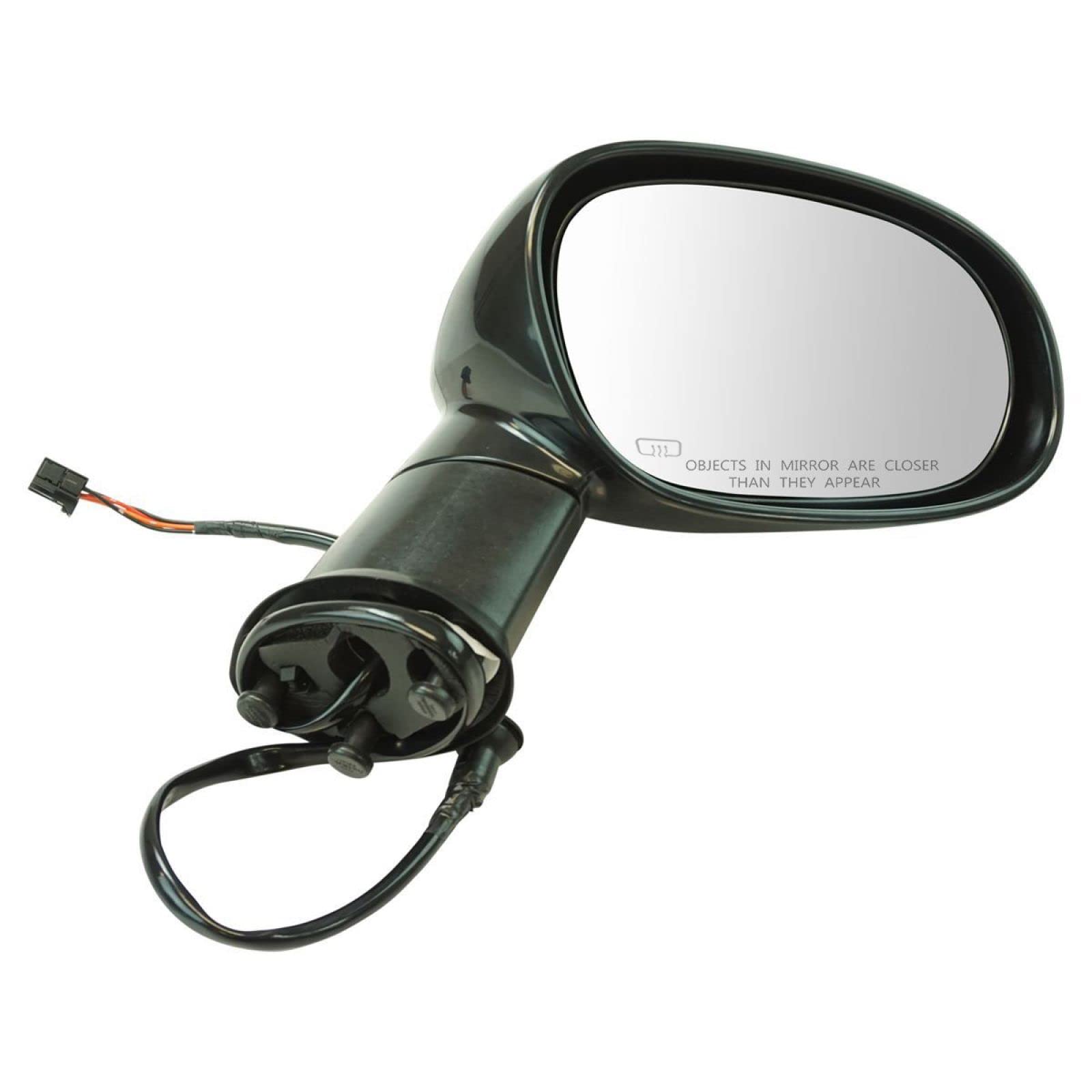 Exterior Power Heated Manual Folding Mirror Black Rh Side For Challenger
