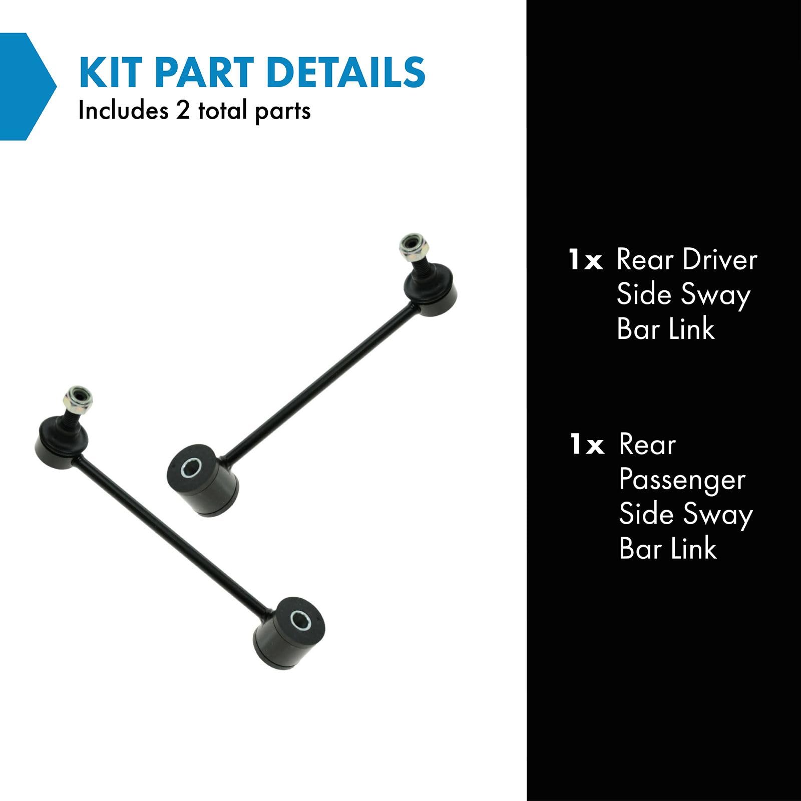 Trq Rear Sway Stabilizer Bar End Link Pair Set Of 2 For Escalade Hummer Jeep Gm