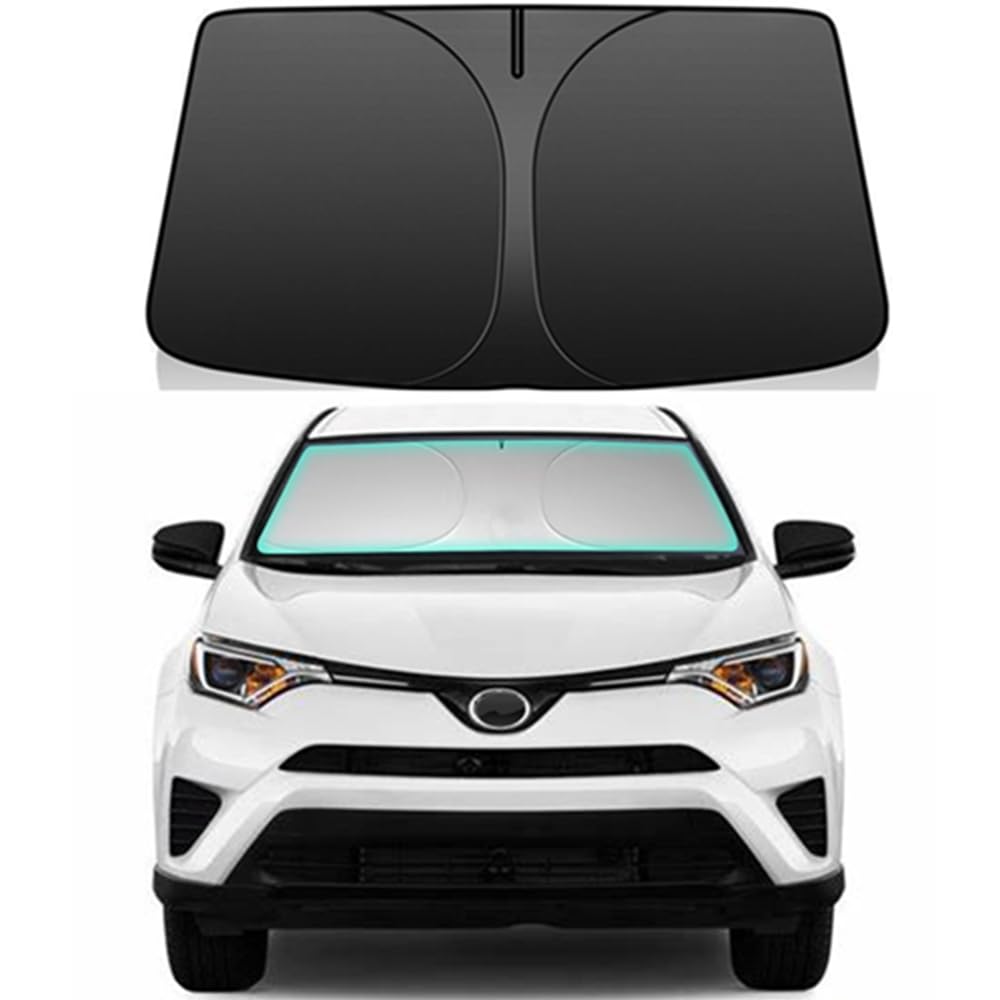 Windshield Sun Shade for Toyota CHR 2018-2023 CH-R Sunshade 240T Reflective Fabric Double-Layer Design Window Cover Sun Visor Fo