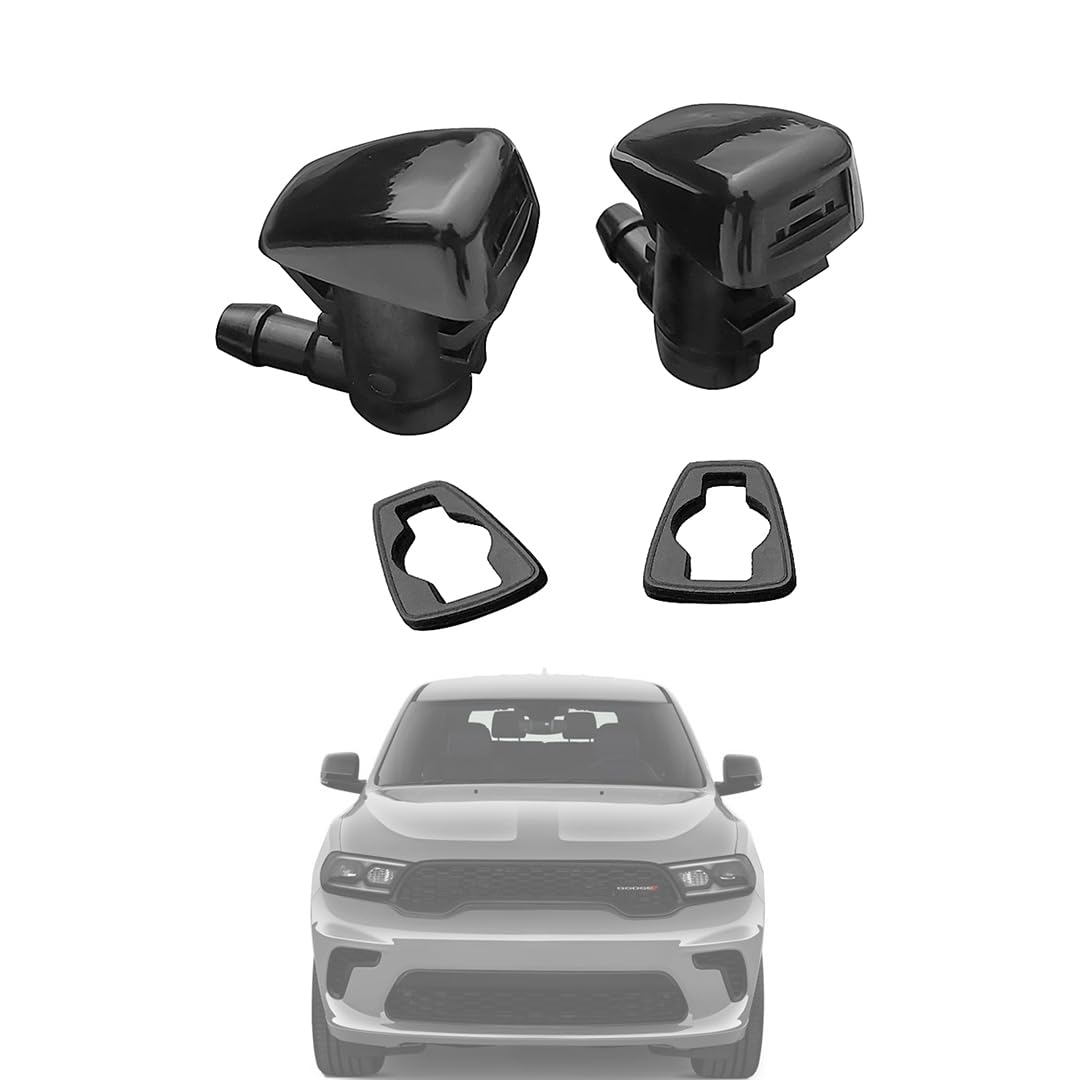 68269108Aa Durango Premium Wiper Washer Nozzles Fit For 2011-2023 Dodge Durango Wd Windshield Washer Fluid Jet Nozzle | Easy To