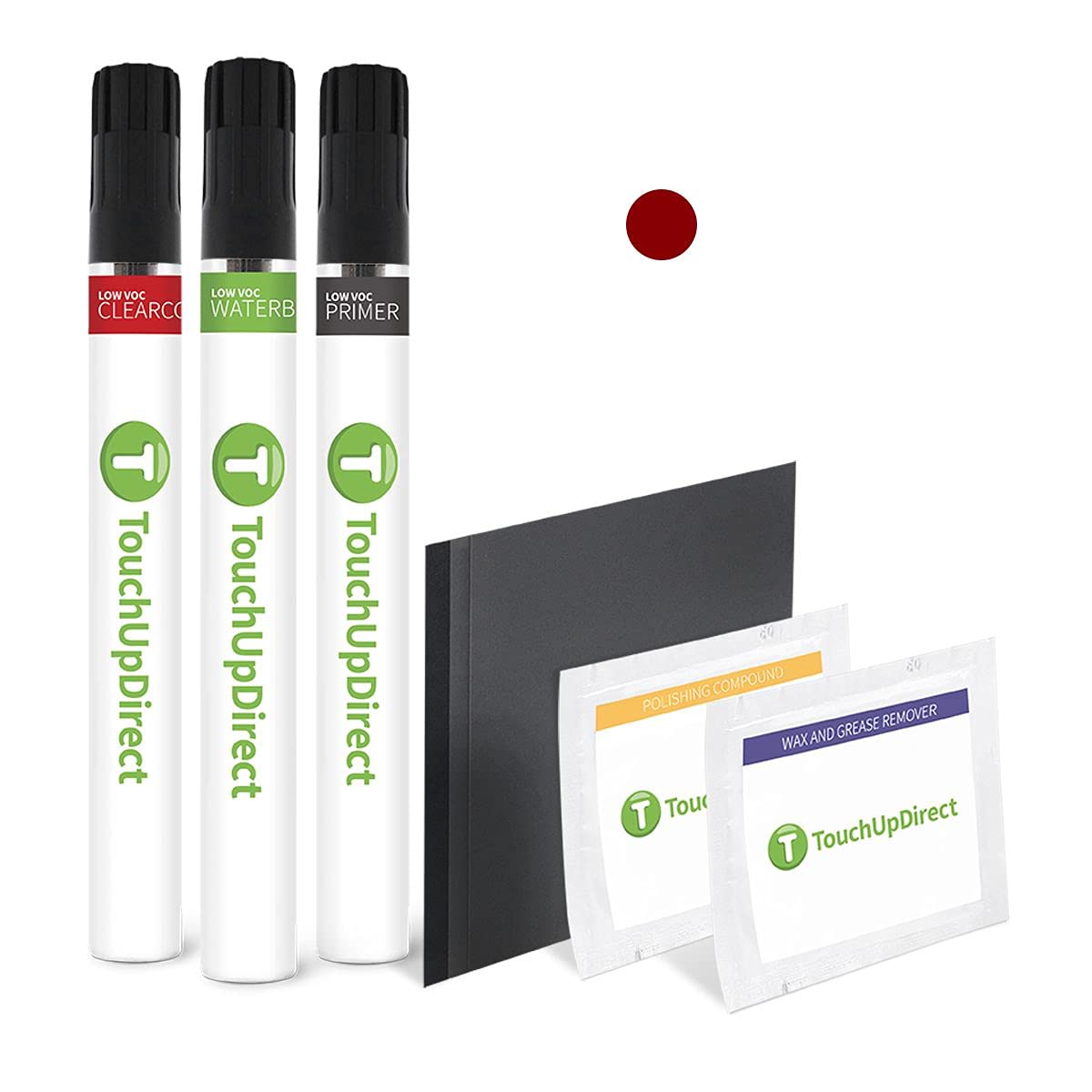 Touchupdirect 590/3590 Mars Red Compatible With Mercedes-Benz Exact Match Touch Up Paint Brush - Platinum Kit