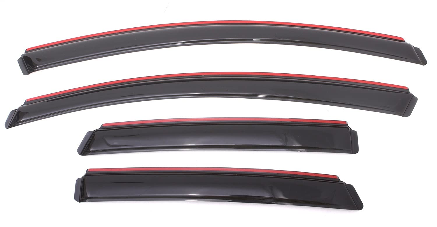 Auto Ventshade [Avs] In-Channel Rain Guards For 2012 - 2017 Buick Verano, 4 Pcs. | Window Vent Visors - Smoke | 194389