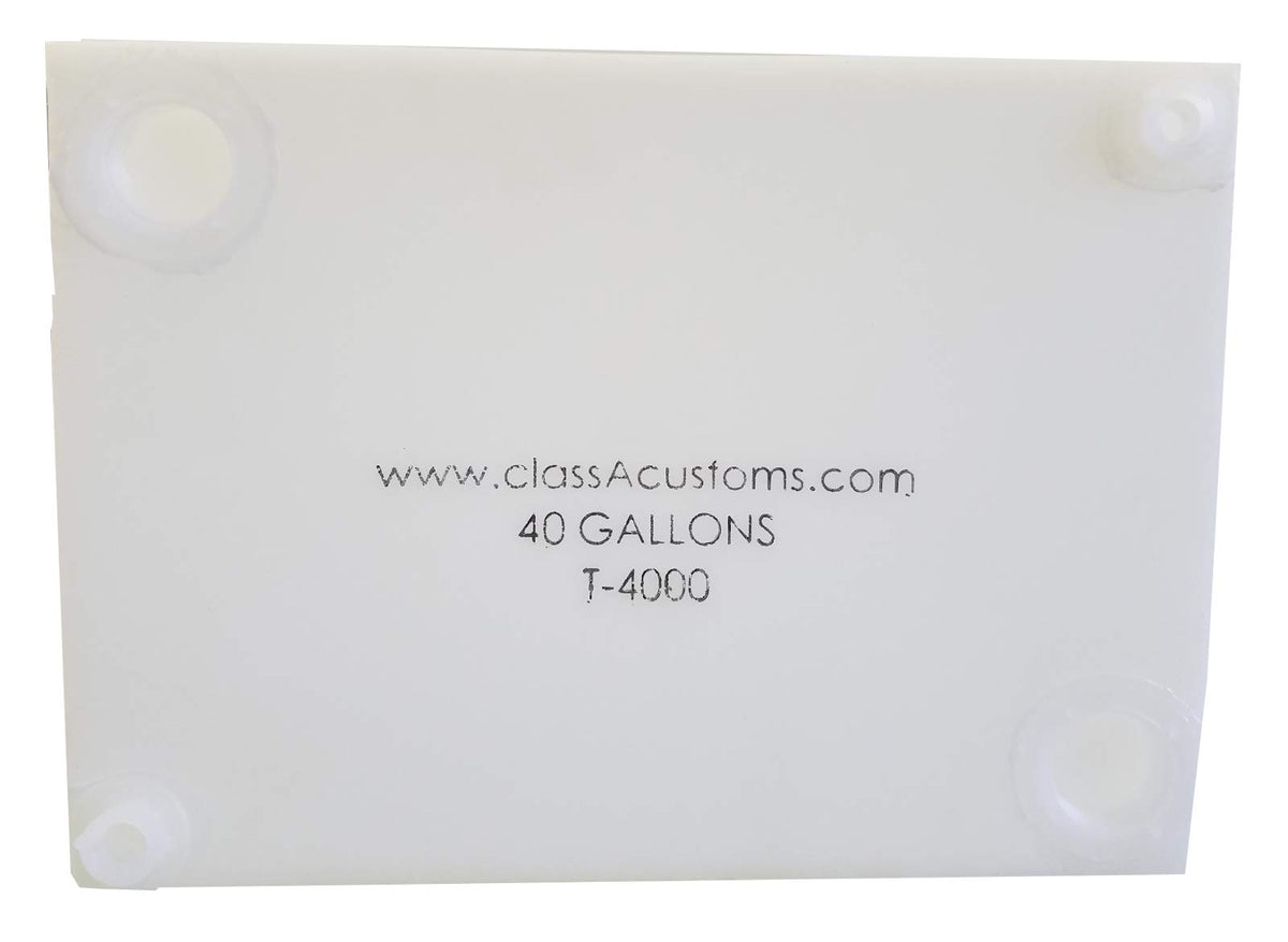 Class A Customs | T-4000 | One (1) Rv Fresh Water 40 Gallon Tank, Grey Water
