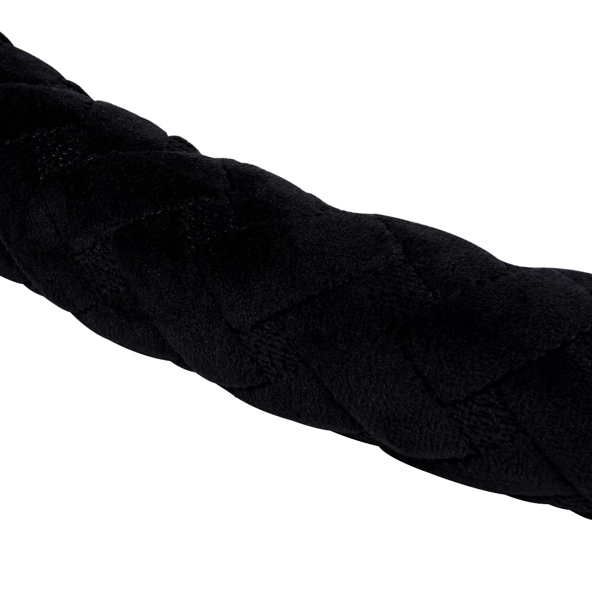 Flying Banner Car Steering Wheel Cover Soft Velvet Warm Universal Size 15 Inches Suv Truck Anti Slip Odorless Summer Winter (Bla