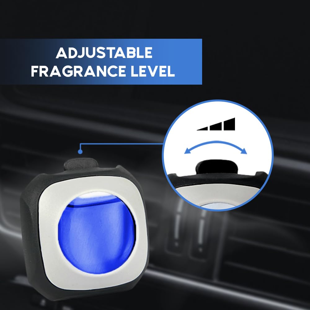 Air Jungles Ocean Scent Car Air Freshener Clip, 6 Vent Clips, 4Ml Each, Long Lasting Air Freshener, Up To 180 Days Car Refresher