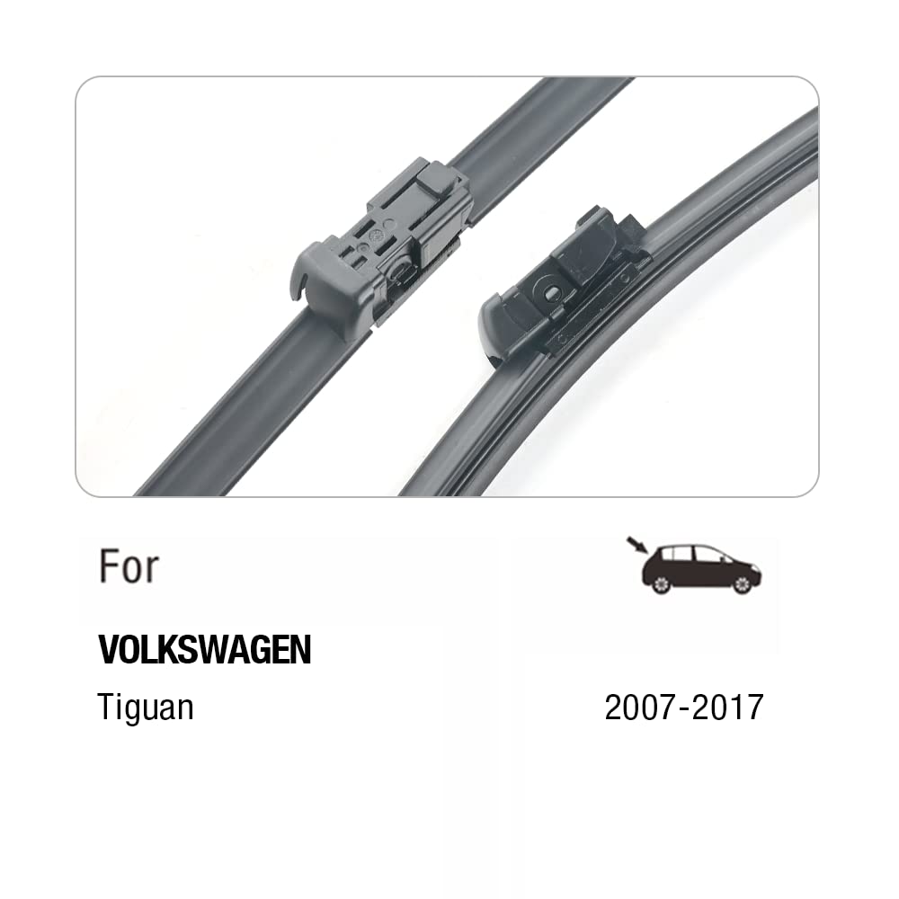 24''+21'' Windshield Wiper Blades Replacement For Vw Volkswagen Tiguan 2017-2007 /Chevrolet Malibu 2012-2009 Traverse 2011-2009
