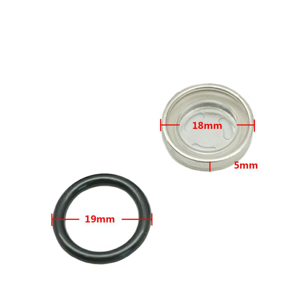 Le Lefossi 2 Sets 18Mm Sight Glass Lens Gasket Repair Kit Motorcycle Front Rear Brake Clutch Master Cylinder