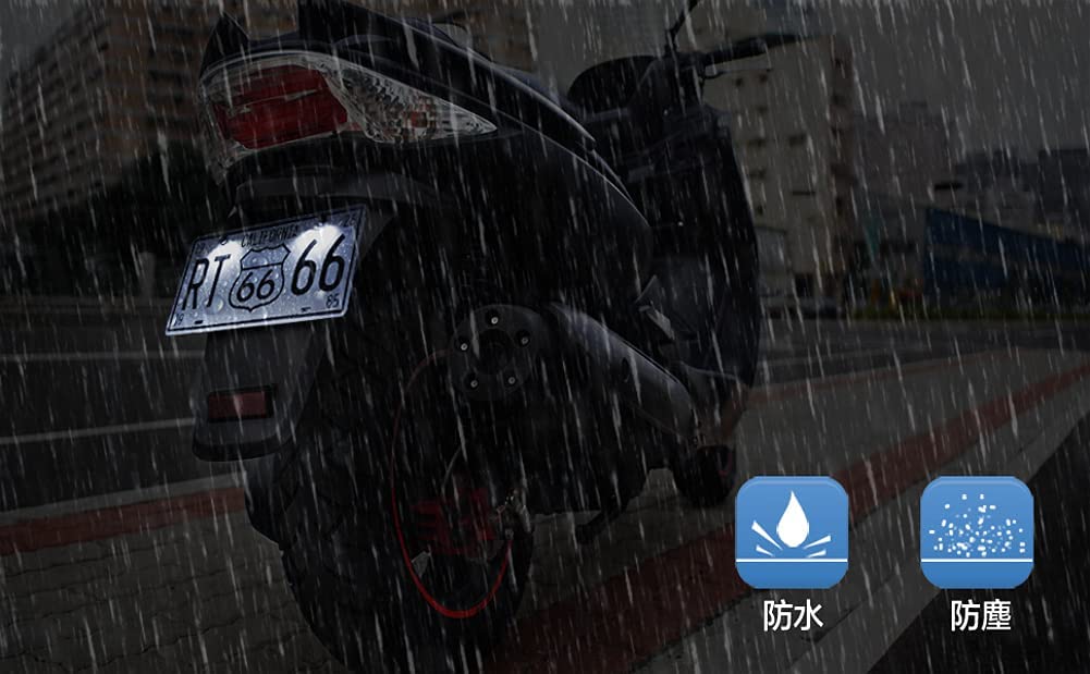 Rupse 2Pcs License Plate Light,12V Waterproof Led Bulb,License Tag Screw Bolt Lamp For Car Motorcycle Truck Rv Atv Bike (White)