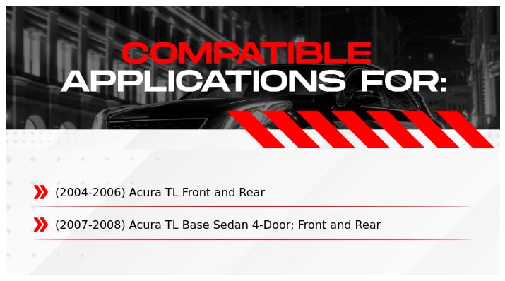 R1 Concepts Front Rear Brakes And Rotors Kit |Front Rear Brake Pads| Brake Rotors And Pads| Ceramic Brake Pads And Rotors |Hardware Kit|Fits 2004-2008 Acura Tl