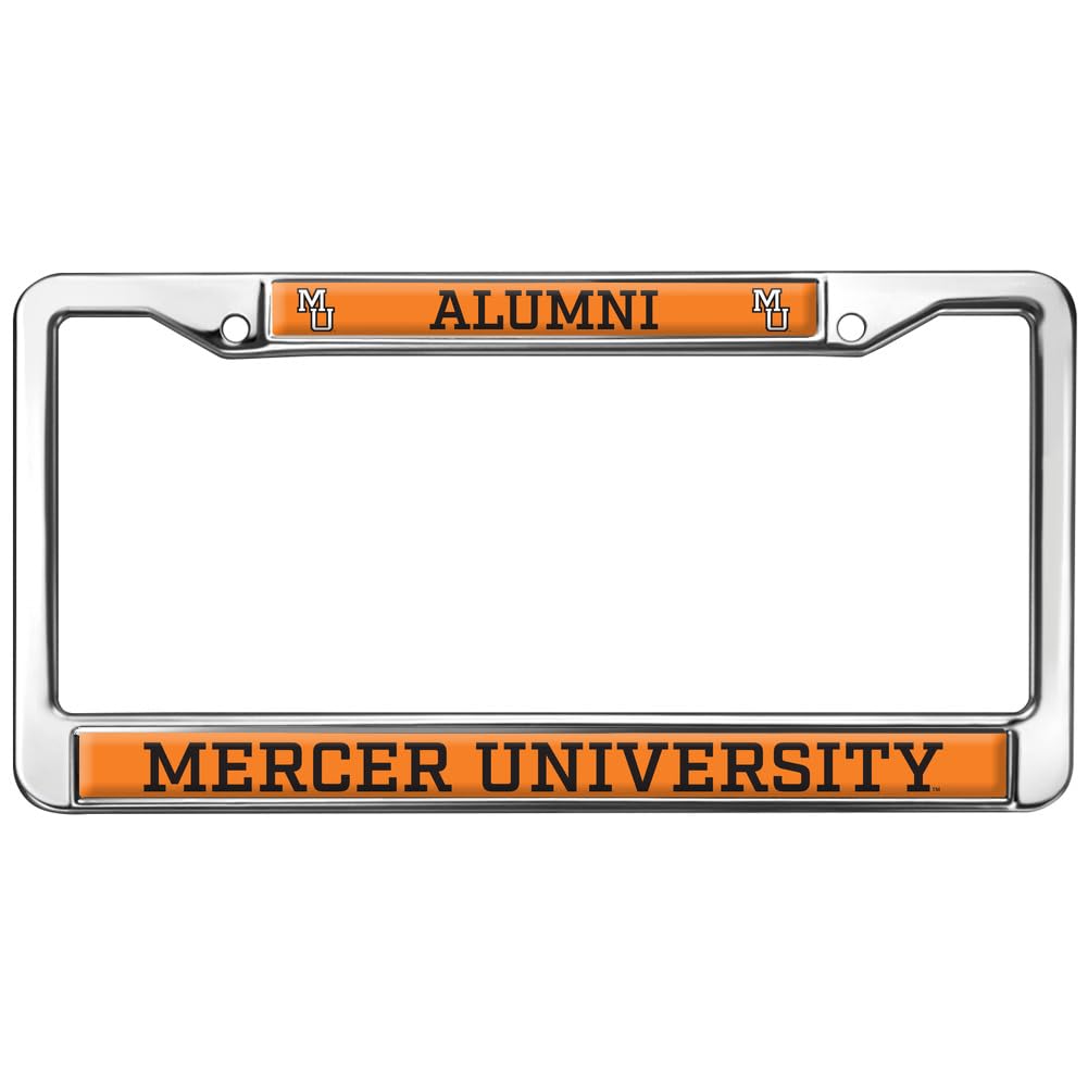Mercer University Alumni Full Size Standard License Plate Metal Frame