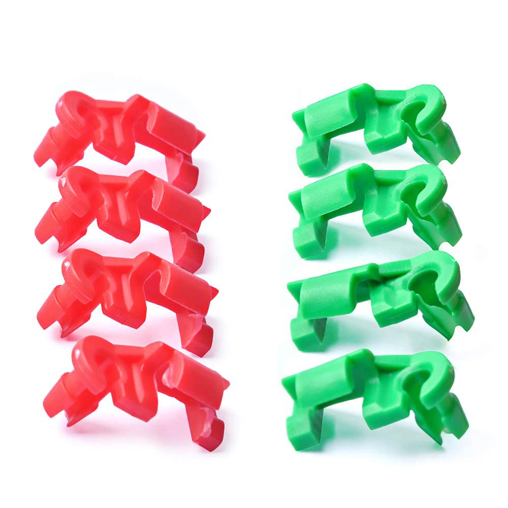 OTUAYAUTO 8PCS Tailgate Handle Clip, Lock Rod Clip Replacement for Chevy Silverado 99-09, GMC Sierra 99-09, Left and Right Side 