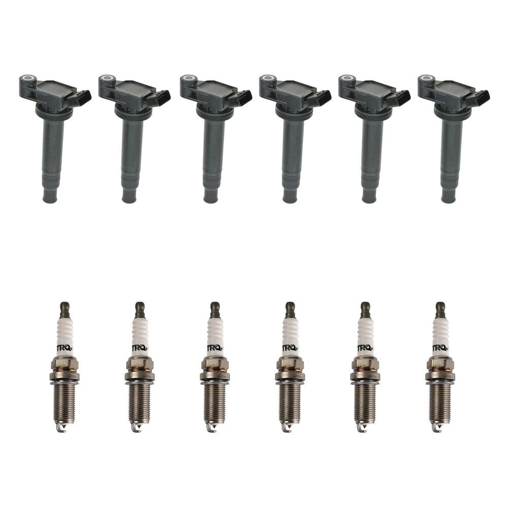 Trq Ignition Kit Ignition Coil Spark Plugs Compatible With 99-08 Lexus 00-08 Toyota