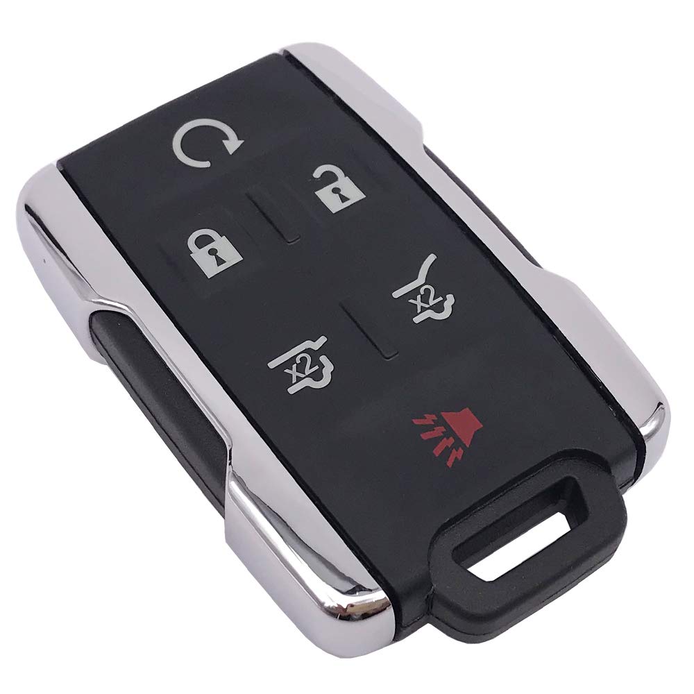 Fits For Chevy Tahoe Suburban/Gmc Yukon Key Fob Case Shell Keyless Entry Remote Control Smart Car Key Cover M3N-32337100 (Silver