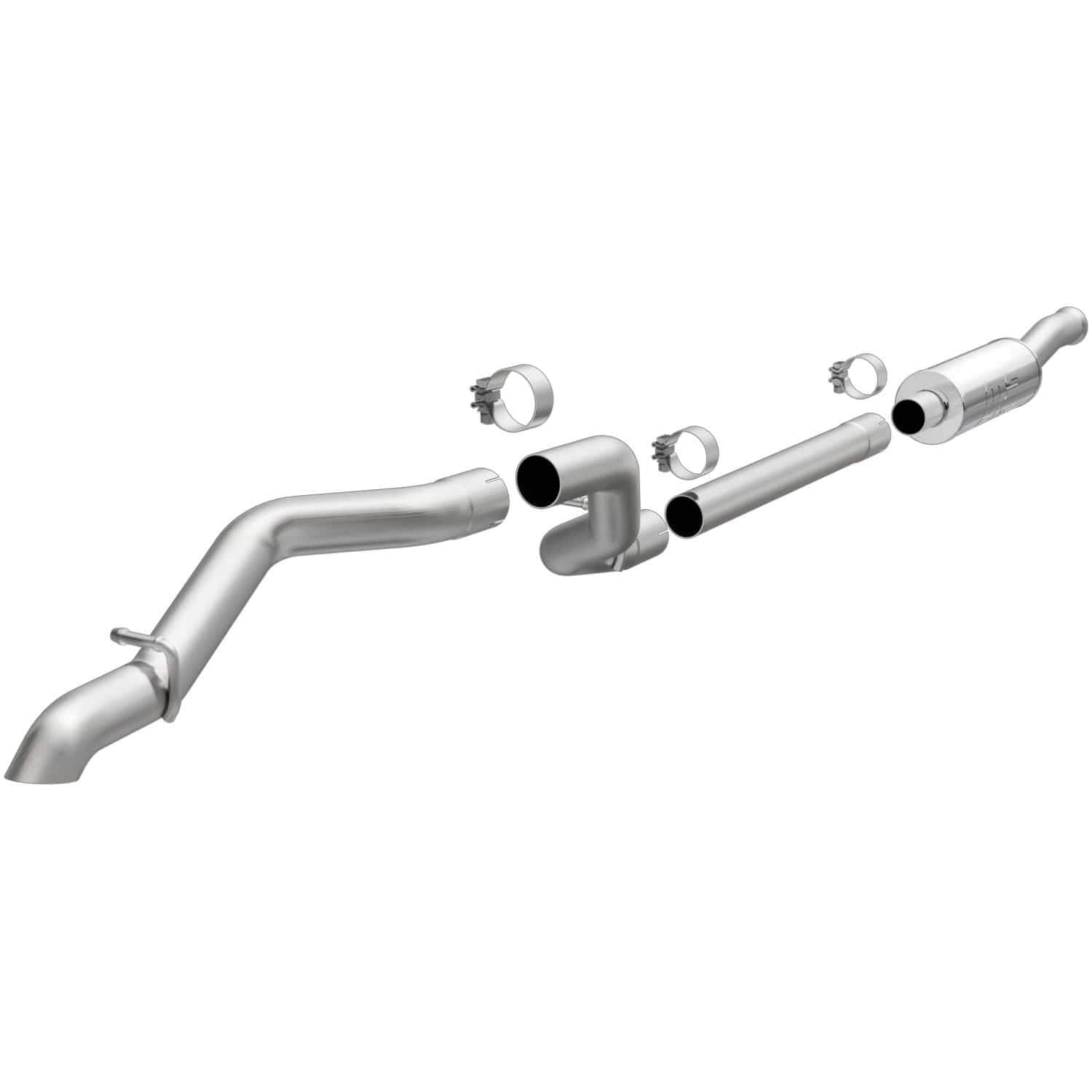 Magnaflow Performance Exhaust System 19386: Cat-Back, Rock Crawler Series, For 2018-2023 Jeep Wrangler, Single Straight Driver S