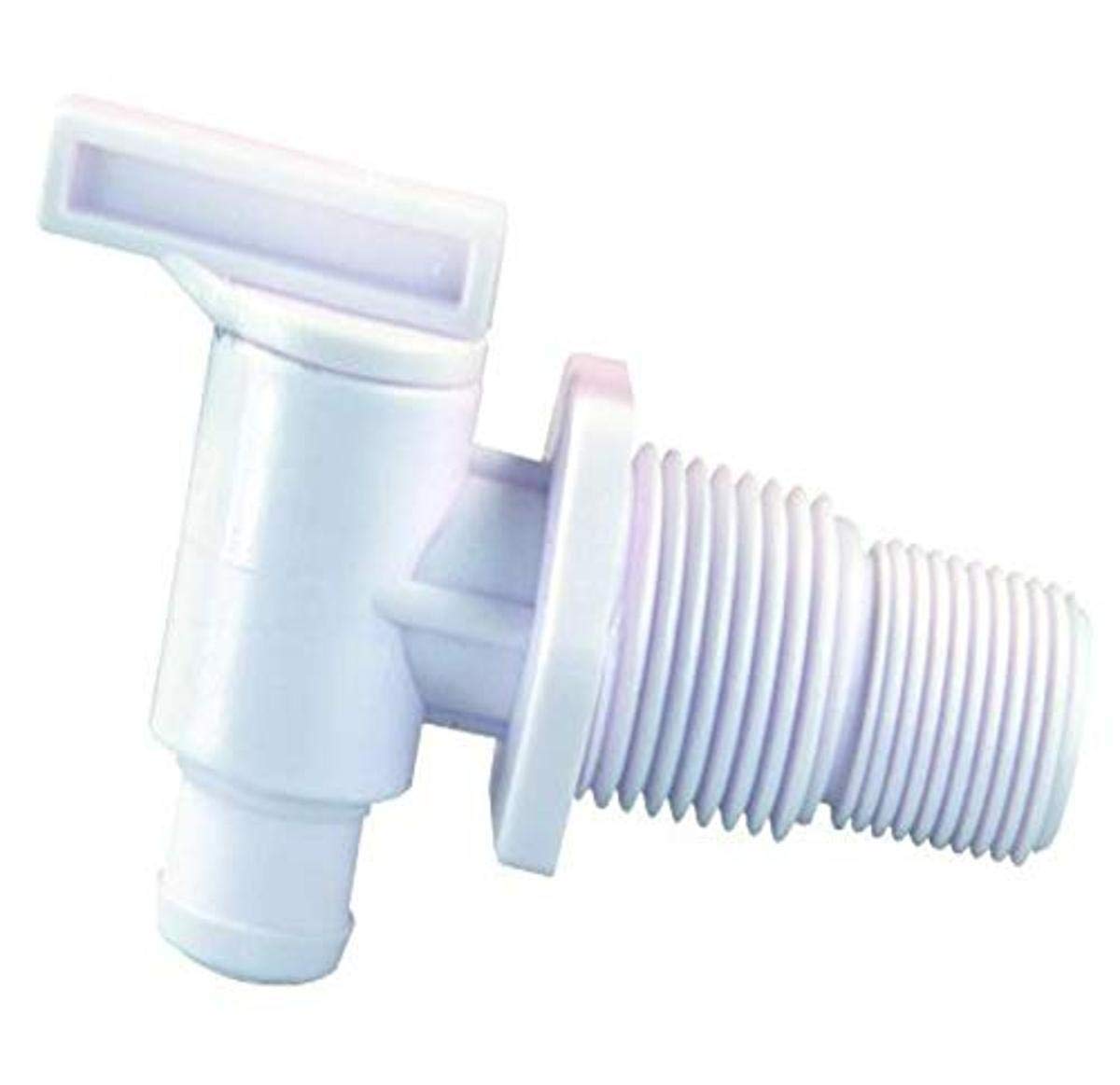 JR Products 03175 Dual Threaded Drain Cock , White