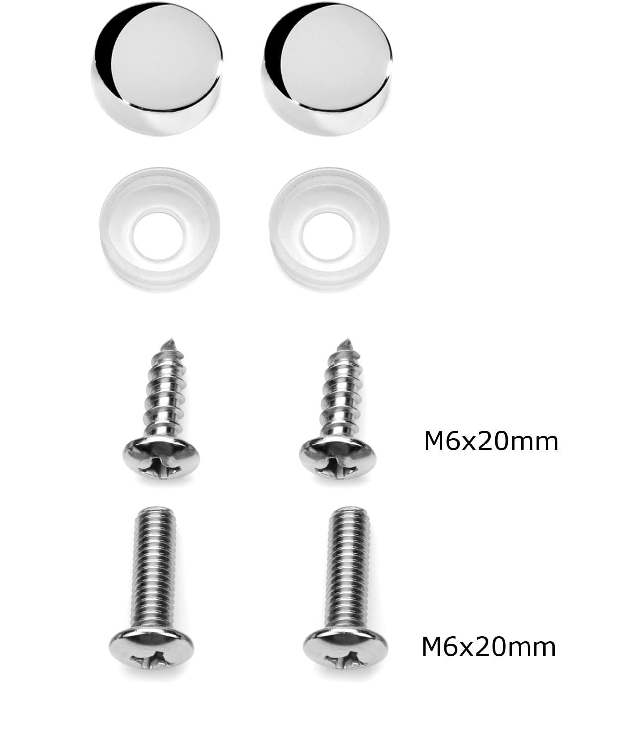 Lfparts 2 Hole Slim Style Polished Stainless Steel License Plate Frame Mirror Finish, Chrome