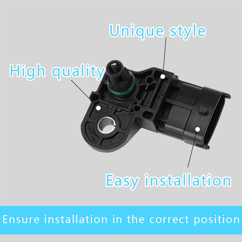 Manifold Absolute Pressure Map Sensor, Engine Intake Air Pressure Sensor 0261230217, Manifold Absolute Air Pressure Sensor Compatible With Honda Civic Polaris Chevy