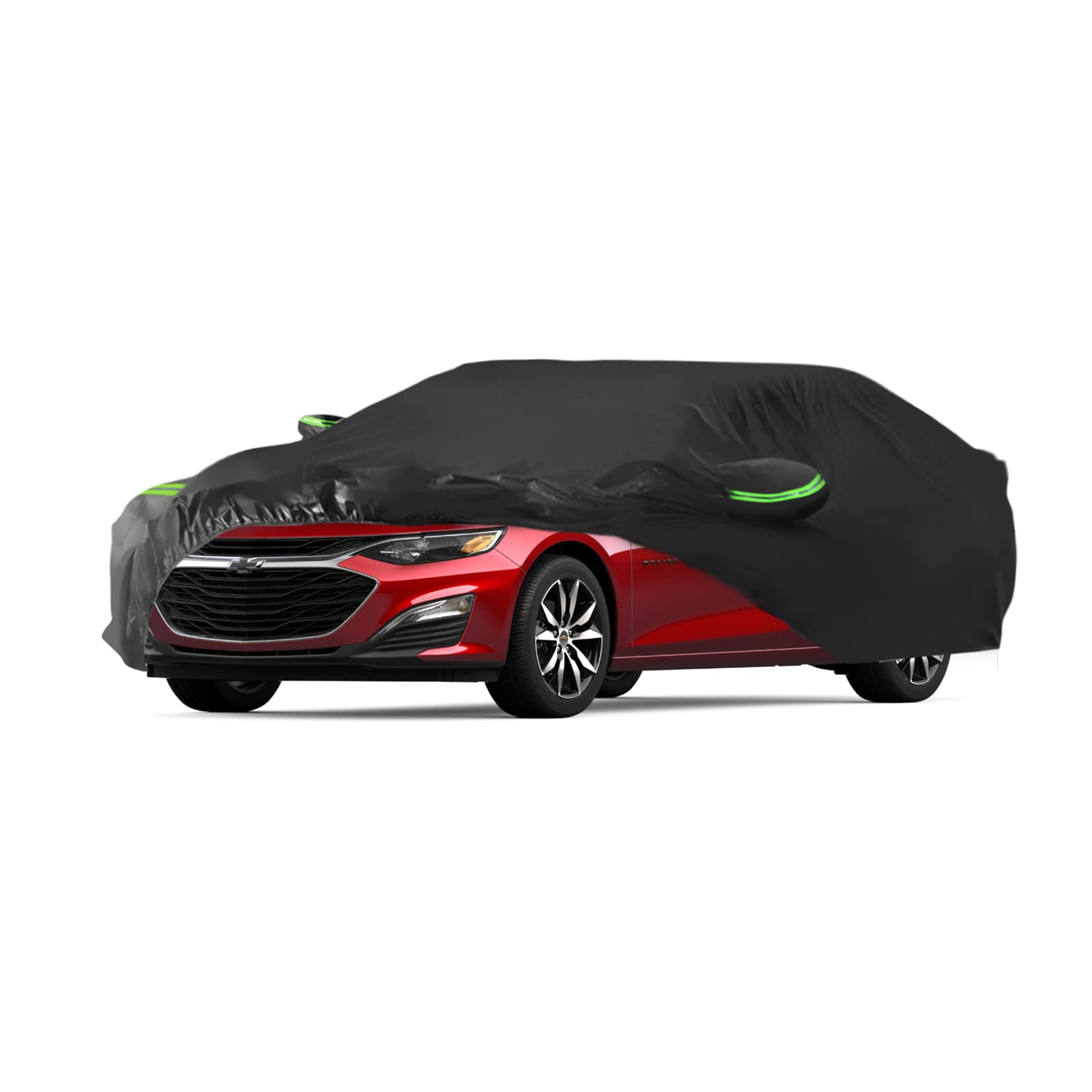 Proadsy 2025 Upgrade Car Cover for Chevrolet Malibu 2016-2024 2025, Waterproof All Weather, Windproof Snowproof Rain Hail Sun UV