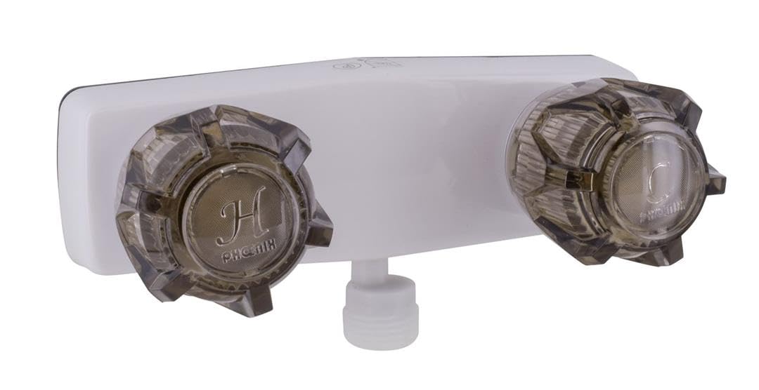 Valterra Phoenix Faucets Pf213243 Dual Handle 4 Shower Valve With Vacuum Breaker - White