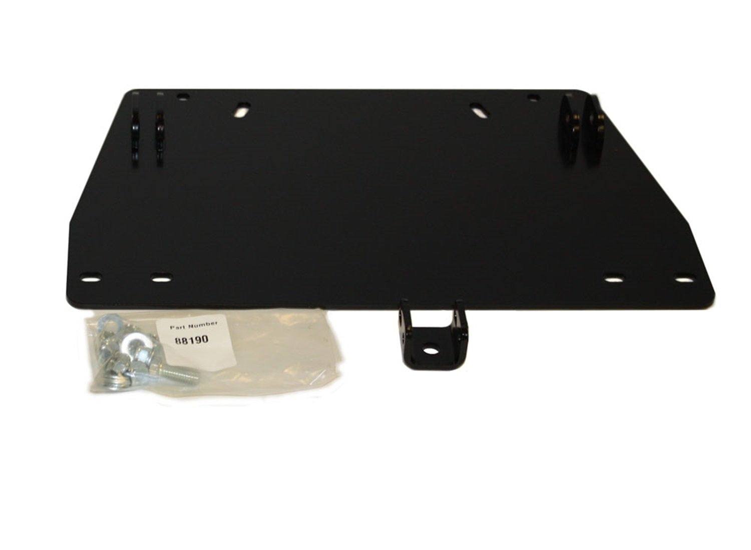 WARN 88188 Powersports ATV Center Kit Snow Plow Mount for Yamaha Grizzly & Kodiak , Black