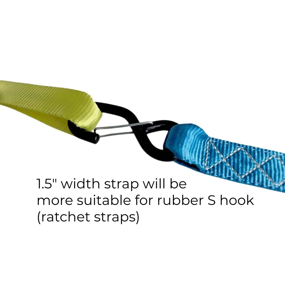 Yuoneiy Soft Loop Tie Down Straps (4Pk) Heavy Duty Motorcycle Tie Down Straps Loop Straps 1.5” X 18” X 10,000 Lbs For Atv, Utv Trailer