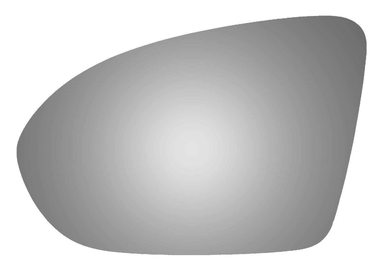 Burco 4651 Redi-Cut Driver Side Mirror Glass for 2016 Chevrolet Cruze
