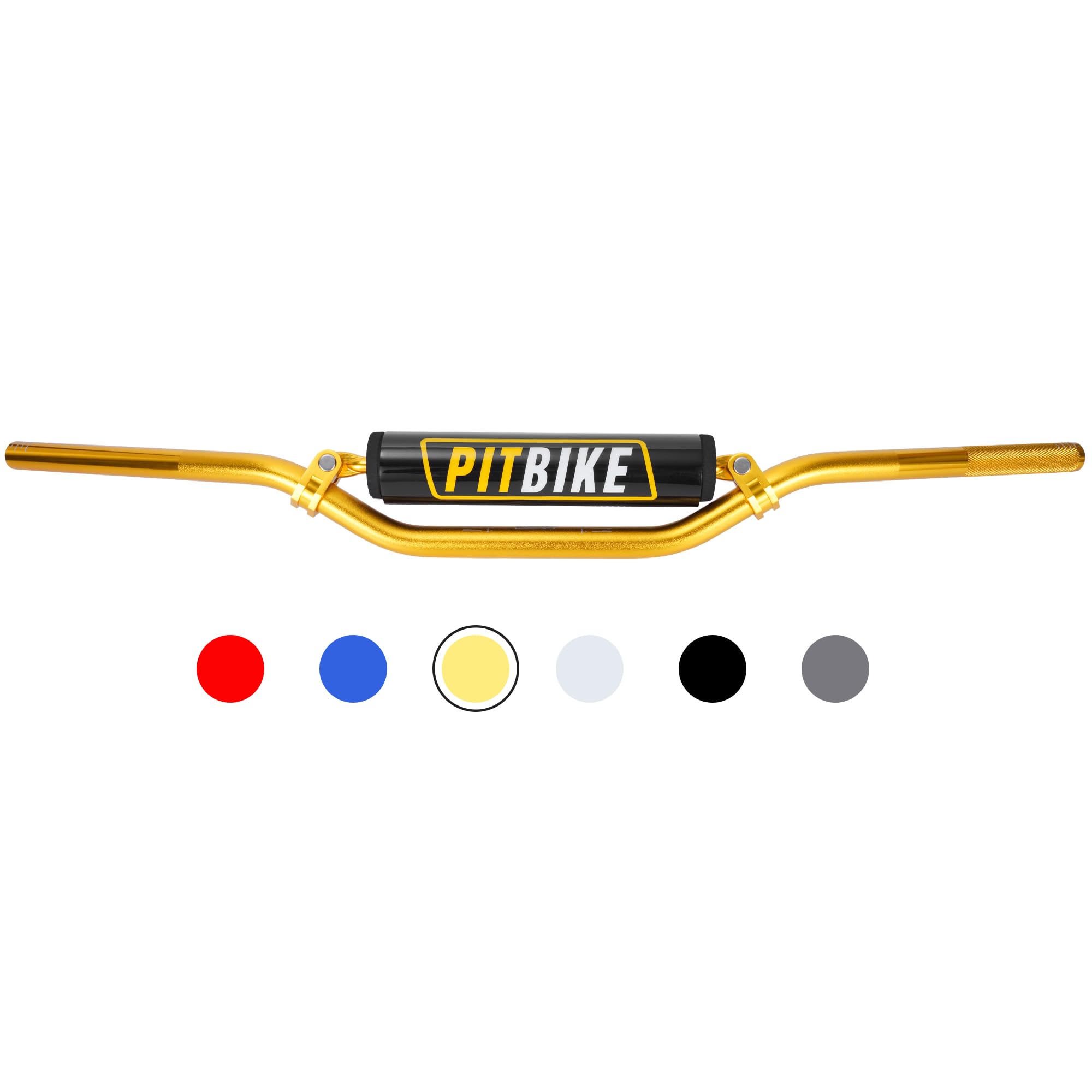 Motorcycle Handlebars 7/8 Inch,RUTU Universal Dirt Bike Handle Bar with Crossbar Pad Low-Rise Drag Bar for Motocross ATV Quad-Go